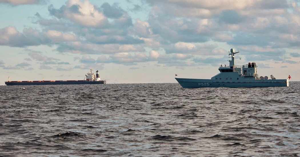 E.U. Vessels Surround Anchored Chinese Ship After Cables Are Severed in Baltic Sea