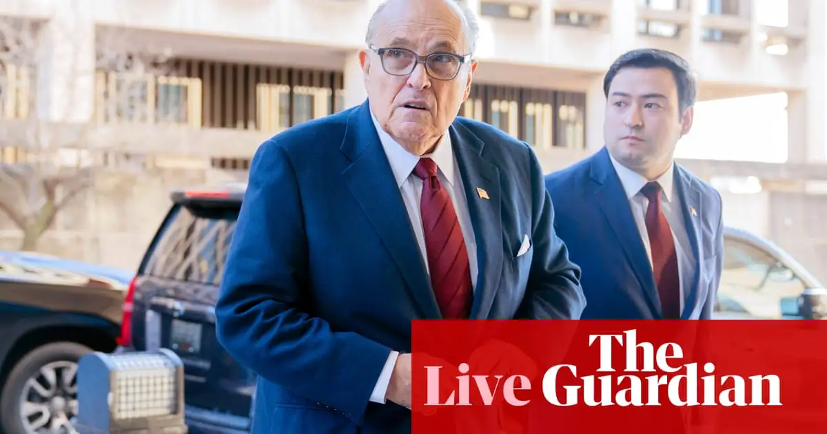 Rudy Giuliani’s lawyer tells court awarding millions of dollars in damages would be like ‘death penalty’ for his client – as it happened