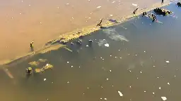 Texas drought exposes resting place of five sunken World War I ships in Neches River