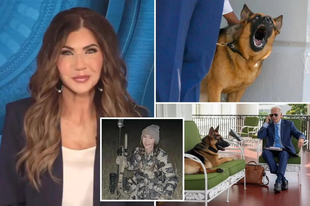 Kristi Noem defends apparent threat to kill Biden’s dog Commander: ‘Say hello to Cricket’