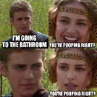 I hate pooping