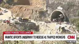 Rescuers successfully drill to trapped men in Himalayan tunnel in breakthrough for perilous operation | CNN