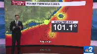 South Florida sea surface temperature recorded at over 100°F