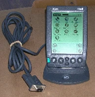 Palms were offline devices that only synced with your computer when put on a docking station.