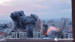 Israeli airstrike levels an entire high-rise building