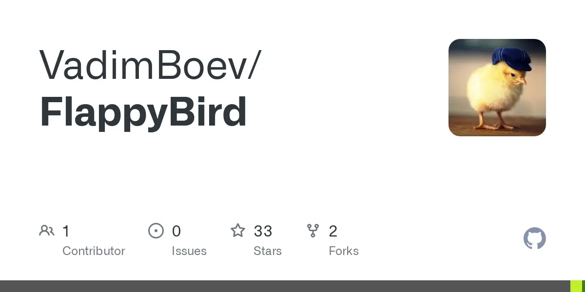 GitHub - VadimBoev/FlappyBird