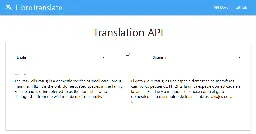 LibreTranslate - Free and Open Source Machine Translation API