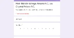 Post-Match Ratings: Arsenal F.C. v.s. Crystal Palace F.C.