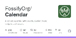 GitHub - FossifyOrg/Calendar: A simple calendar with events, customizable widgets and no ads.