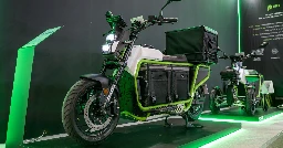 PNY wraps an electric motorcycle around a cargo box