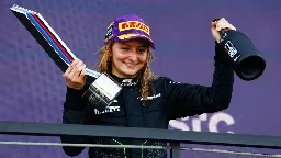 F1 Academy: Doriane Pin loses victory in Saudi Arabia after failing to realise race was over