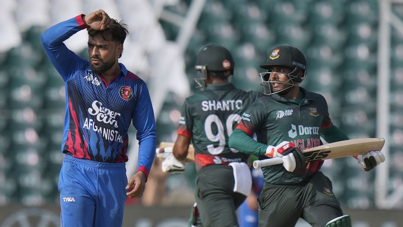 52nd Match, Super Eights, Group 1 (N), Kingstown, June 24, 2024, ICC Men's T20 World Cup (Soumya Sarkar 10*, Litton Das 24*, Mohammad Nabi 0/3, AFG vs BAN live score, 52nd Match, Super Eights, Group 1, Arnos Vale Ground, Kingstown, St Vincent, June 24, 2024