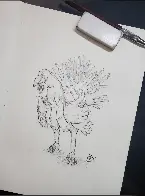 Friend was asked to draw a hand turkey.