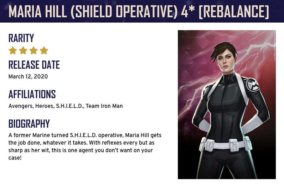 Rebalance - Maria Hill (SHIELD Operative) 4*