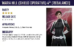 Rebalance - Maria Hill (SHIELD Operative) 4*