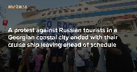 ‘They’re coming here and telling us we’re the occupiers’ A protest against Russian tourists in a Georgian coastal city ended with their cruise ship leaving ahead of schedule — Meduza