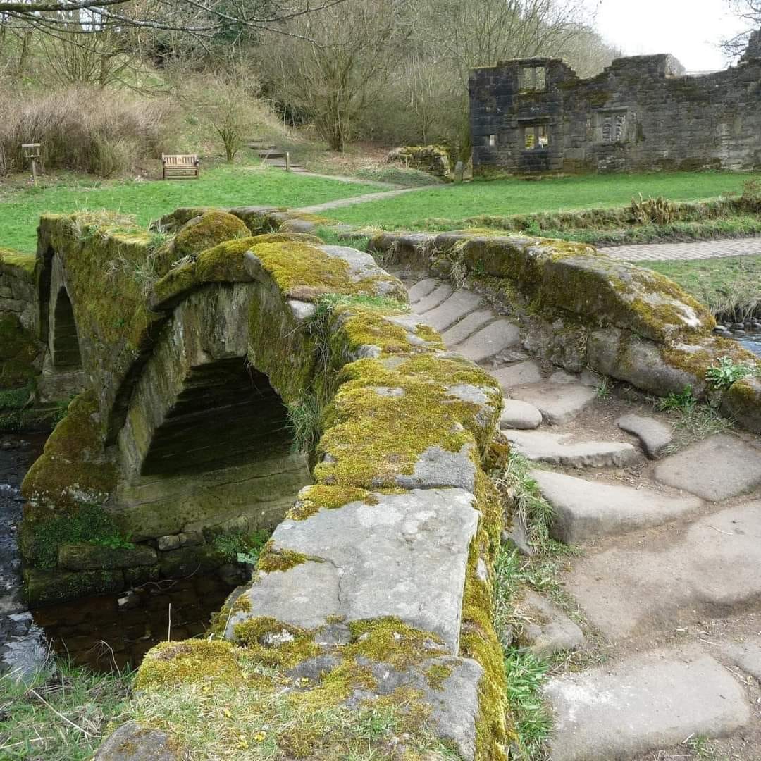 Medieval bridge in Wycoller, England