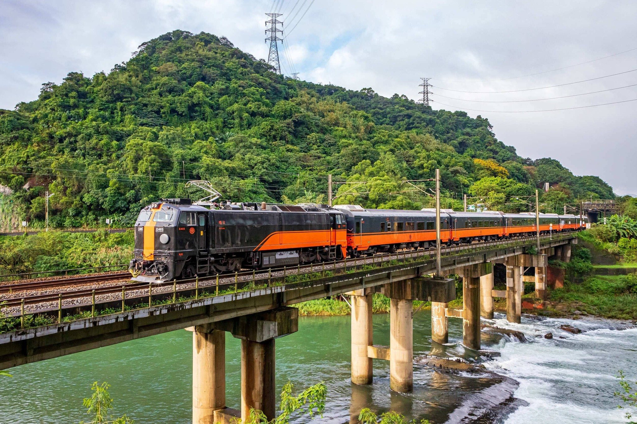 Train near Hualien City, Taiwan