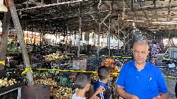 Israeli forces spark devastating fire at Ramallah vegetable market