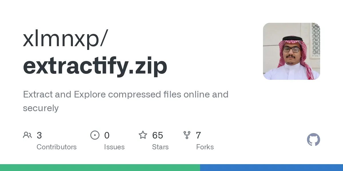 GitHub - xlmnxp/extractify.zip: Extract and Explore compressed files online and securely