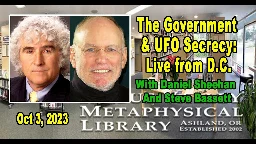 The Government &amp; UFO Secrecy: Live Updates from Washington, DC By Daniel Sheehan and Steve Bassett