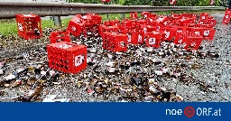 Lkw verlor in Zwettl mehr als 100 Bierkisten