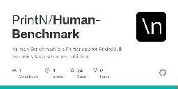 GitHub - PrintN/Human-Benchmark: Human Benchmark is a Flutter app for Android, it has many tests to test your abilities.