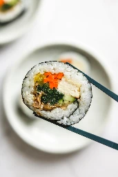 Vegan Kimbap with Tofu (Korean Sushi Roll) - Okonomi Kitchen