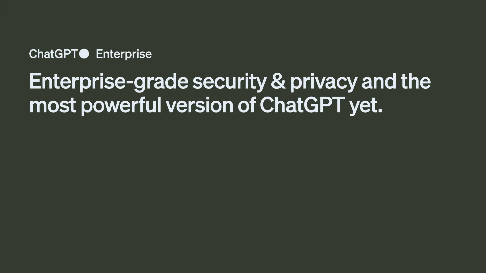 Introducing ChatGPT Enterprise