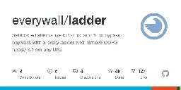 GitHub - everywall/ladder: Selfhosted alternative to 12ft.io. and 1ft.io bypass paywalls with a proxy ladder and remove CORS headers from any URL