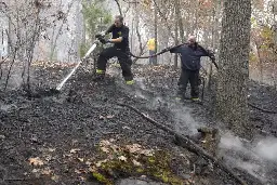 Massachusetts firefighters continue to battle stubborn brush fires across state