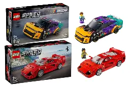 A LEGO Ferrari F40 and Nascar Chevrolet Camaro coming to Speed Champions in August 2024 - Jay's Brick Blog