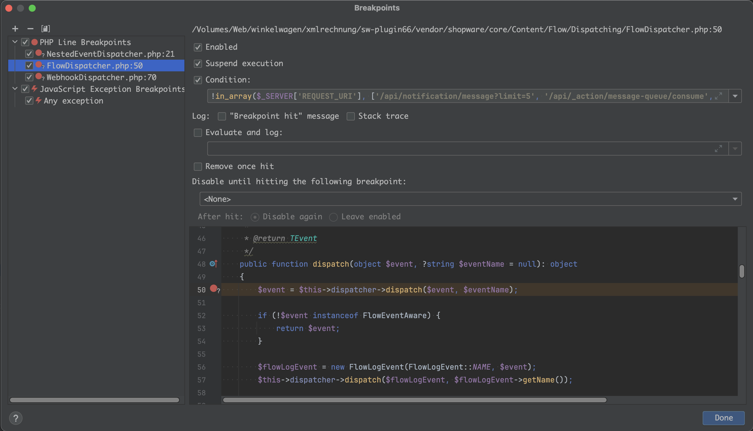 Shopware + PHPStorm: Easier Xdebug in administration