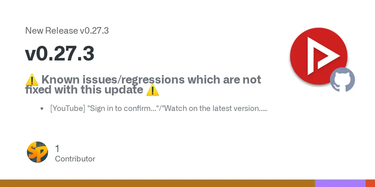 Release v0.27.3 · TeamNewPipe/NewPipe