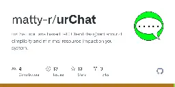 GitHub - matty-r/urChat: urChat is a Java based IRC Client designed around simplicity and minimal resource impact on your system.