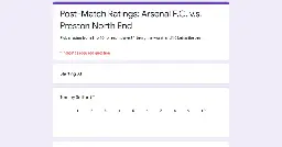 Post-Match Ratings: Arsenal F.C. v.s. Preston North End