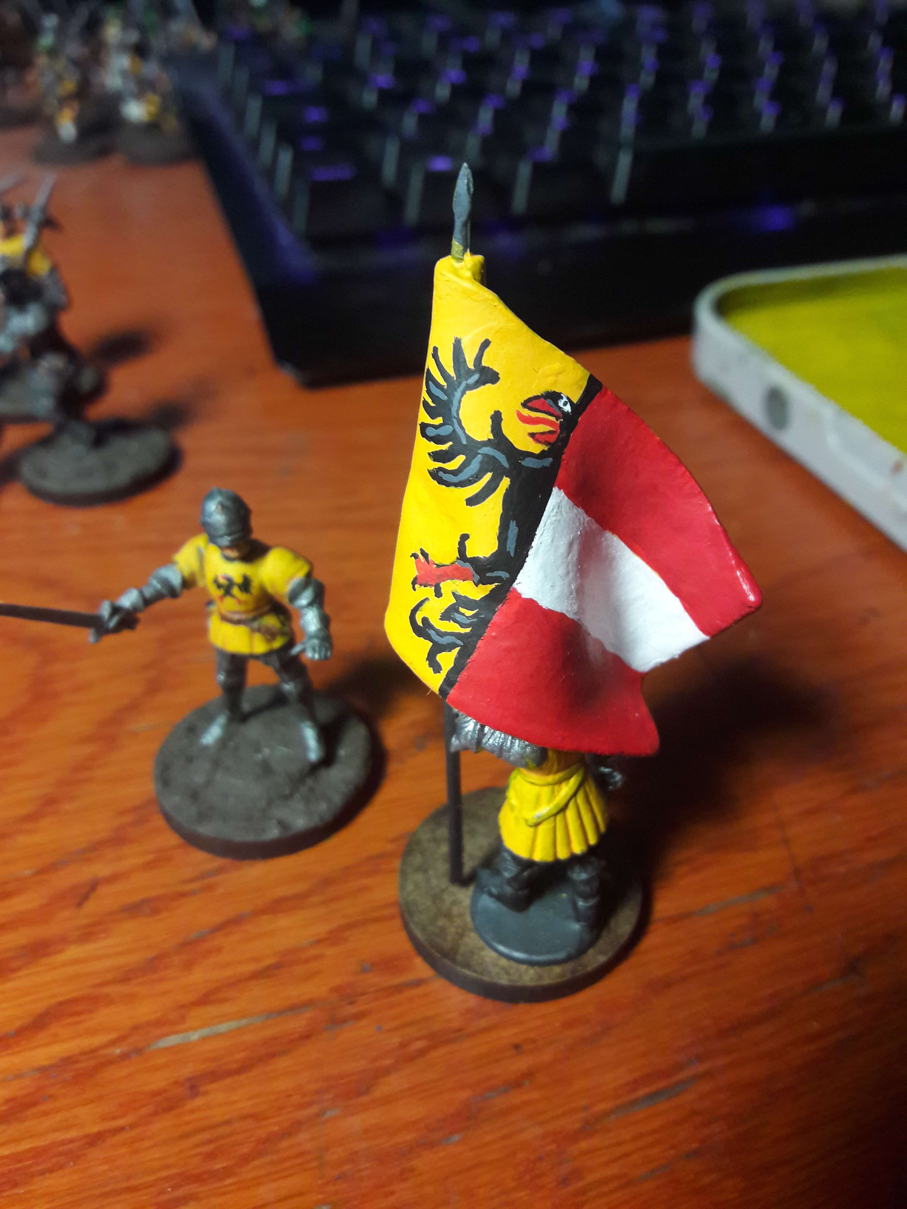 Greenstuffed Flag and freehand painting