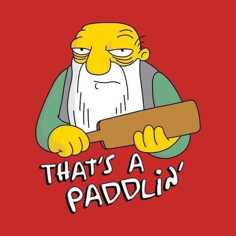 That's a paddlin