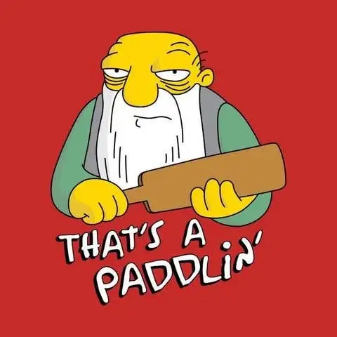 That&#39;s a paddlin