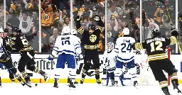 Bruins pull off OT win over Maple Leafs in Game 7, advance to face Panthers in second round