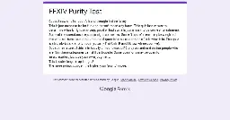 FFXIV Purity Test