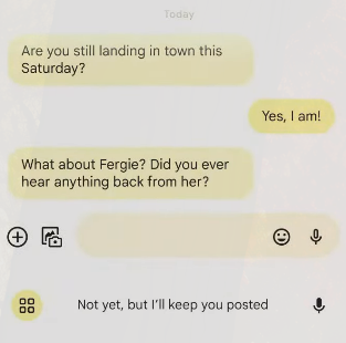 Gboard smart replies screenshot