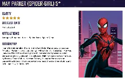 New Character - May Parker (Spider-Girl) 5*