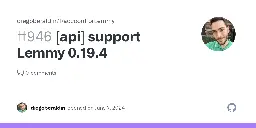 [api] support Lemmy 0.19.4 · Issue #946 · diegoberaldin/RaccoonForLemmy