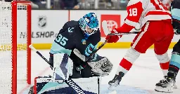 Kraken force OT, but surrender important point in loss to Red Wings