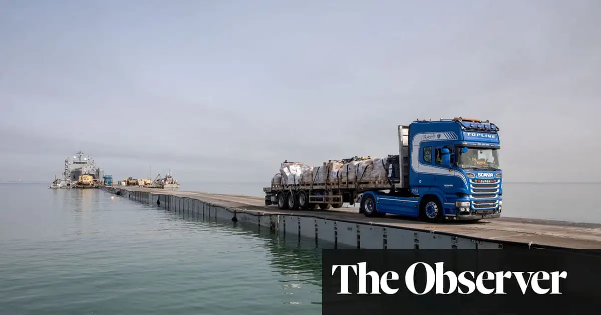 ‘They miscalculated’: Gaza’s floating aid pier failing to deliver in rough seas