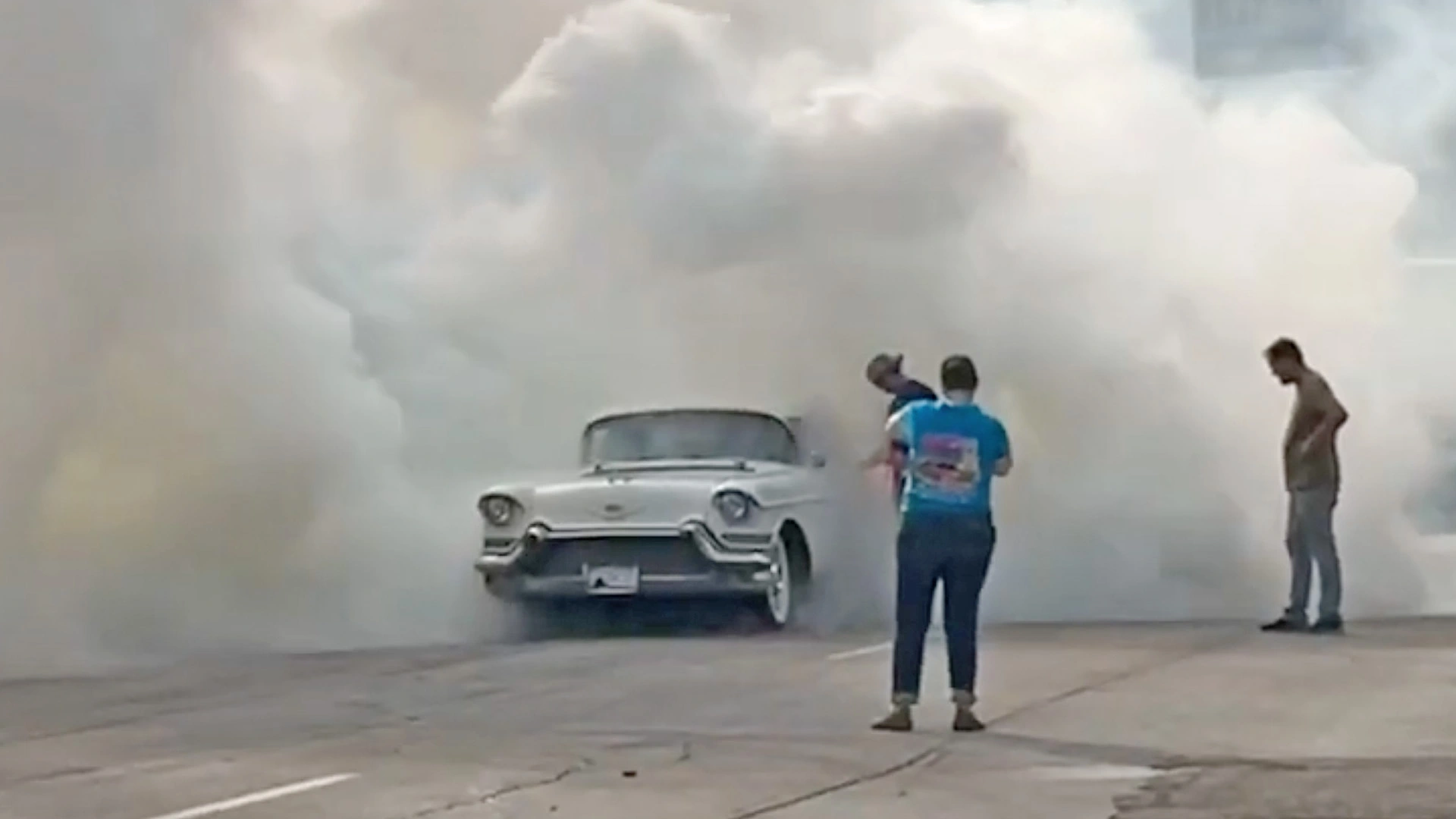 We Found a 79-Year-Old Grandma Winning Burnout Contests in Her 1957 Caddy