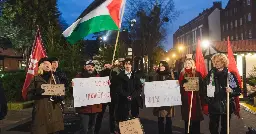 Gdańsk solidarny z Palestyną. Manifestacja pod Złotą Bramą