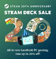 Steam Deck and Dock Are On Sale for Steam's 20th Anniversary