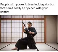 Once this blade has been drawn, it must taste cardboard.